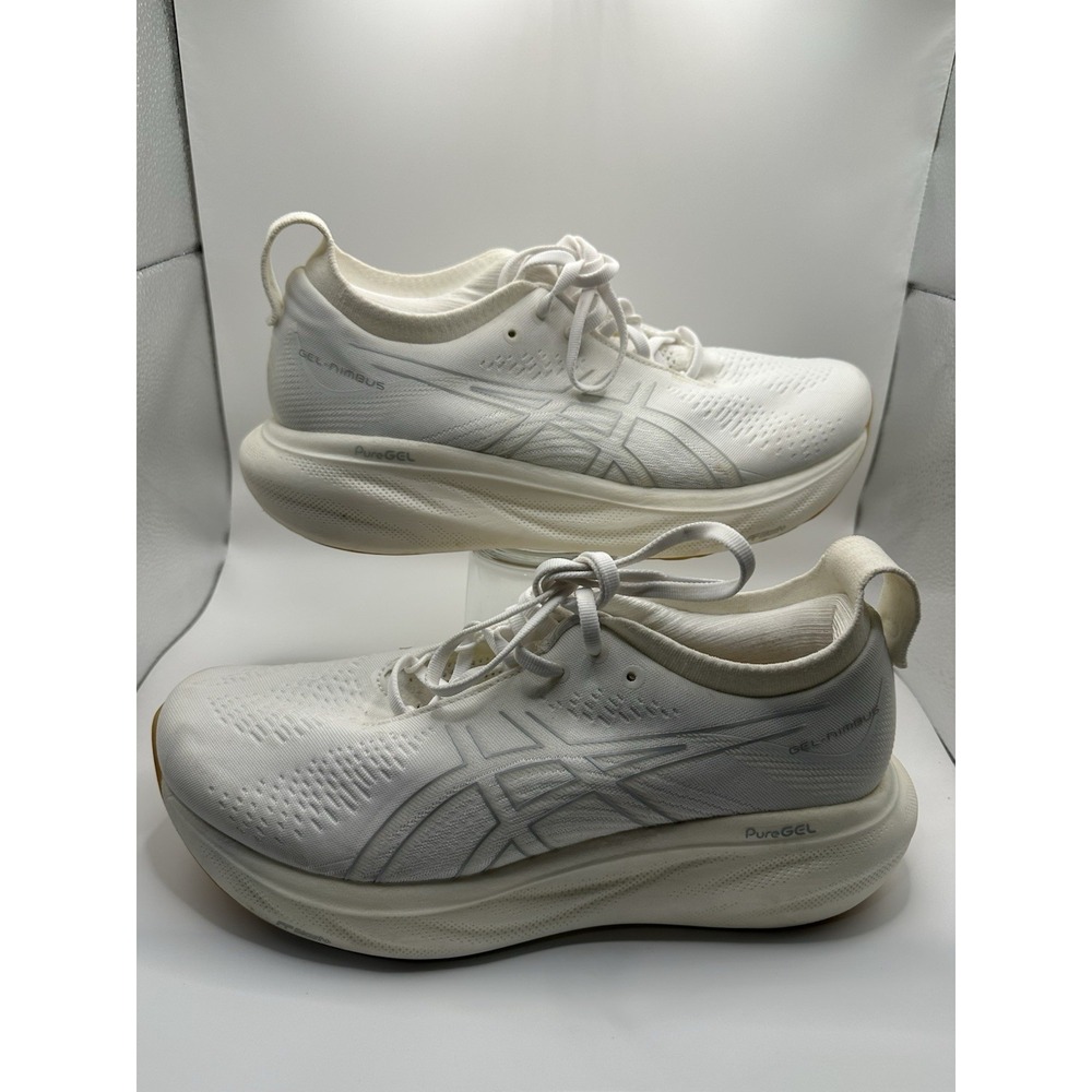 ASICS Gel-Nimbus 25 running shoes White Womens 9.5